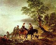 Thomas Gainsborough Ritt zum Markt Spain oil painting artist